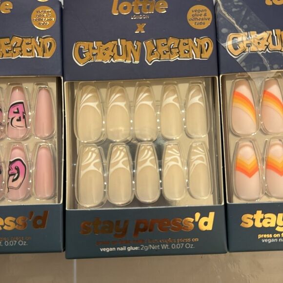 Lottie London x chaun legend stay pressed press on nails colorful  bundle - Picture 4 of 8